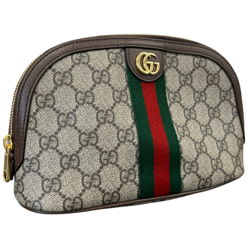 Women's GG Supreme Ophidia Small Cosmetic Toiletry Bag Beige