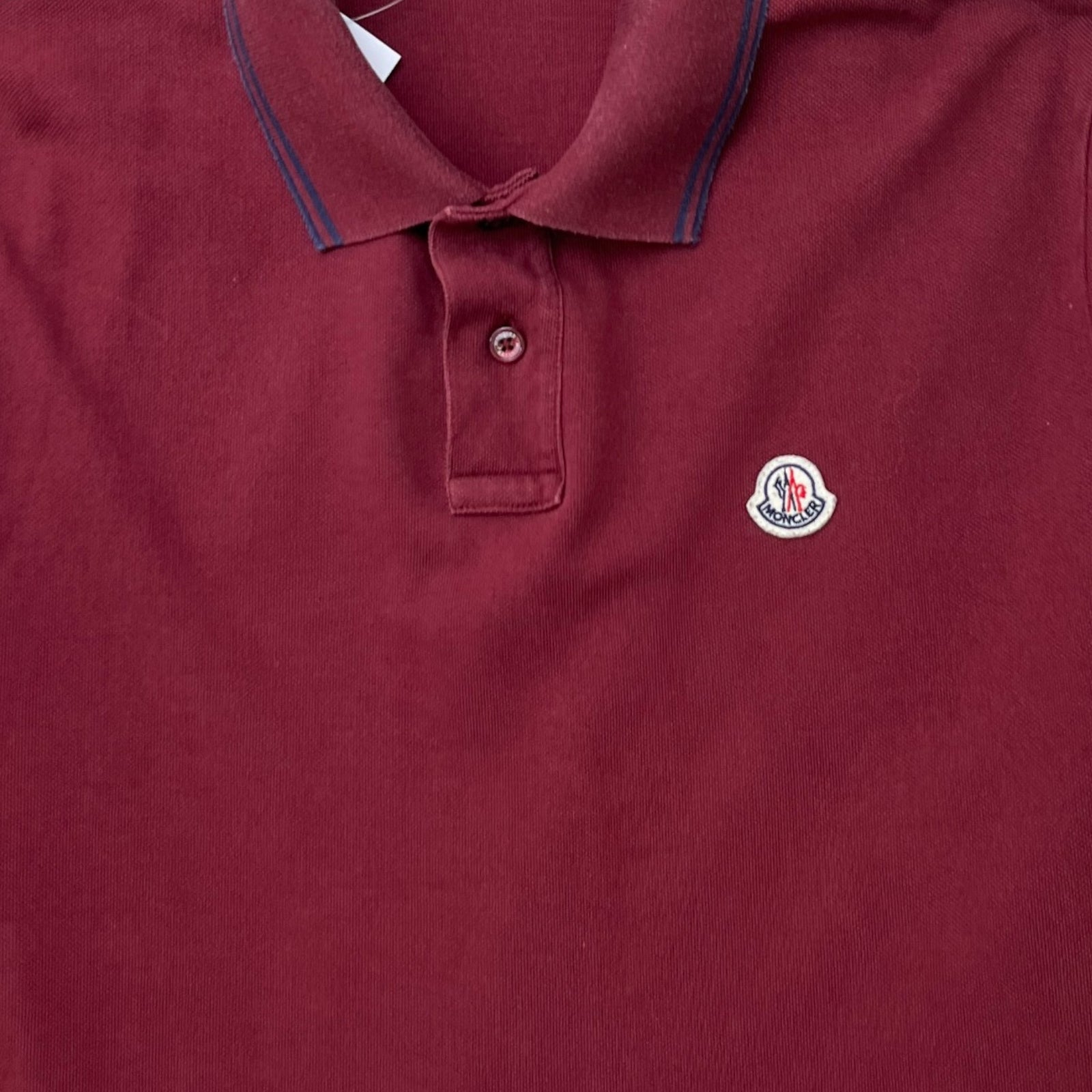 Men's Maglia Polo Shirt Burgundy Size L - Photo 5