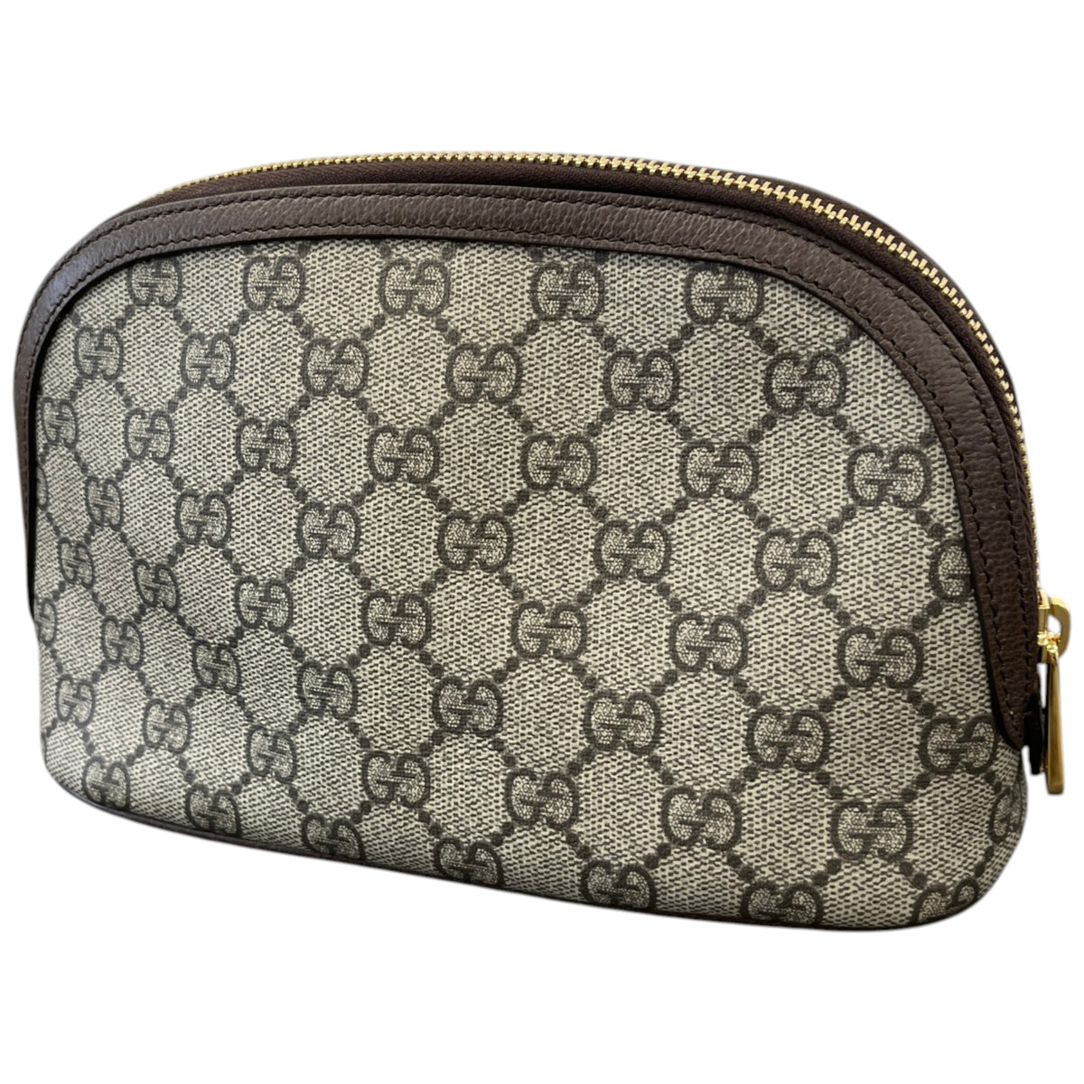 Women's GG Supreme Ophidia Small Cosmetic Toiletry Bag Beige - Photo 8