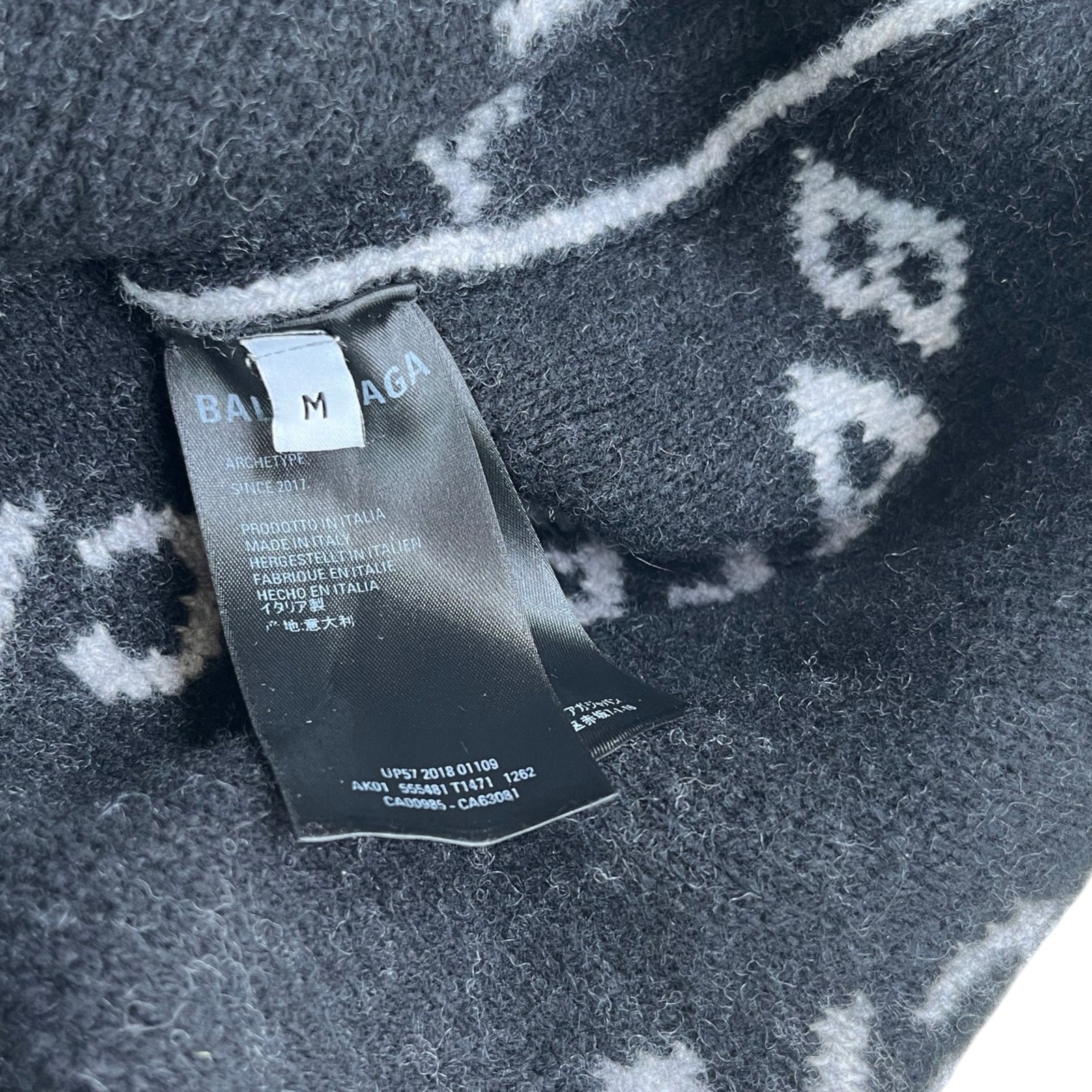 Men's Monogram Sweatshirt Grey Size M - Photo 6