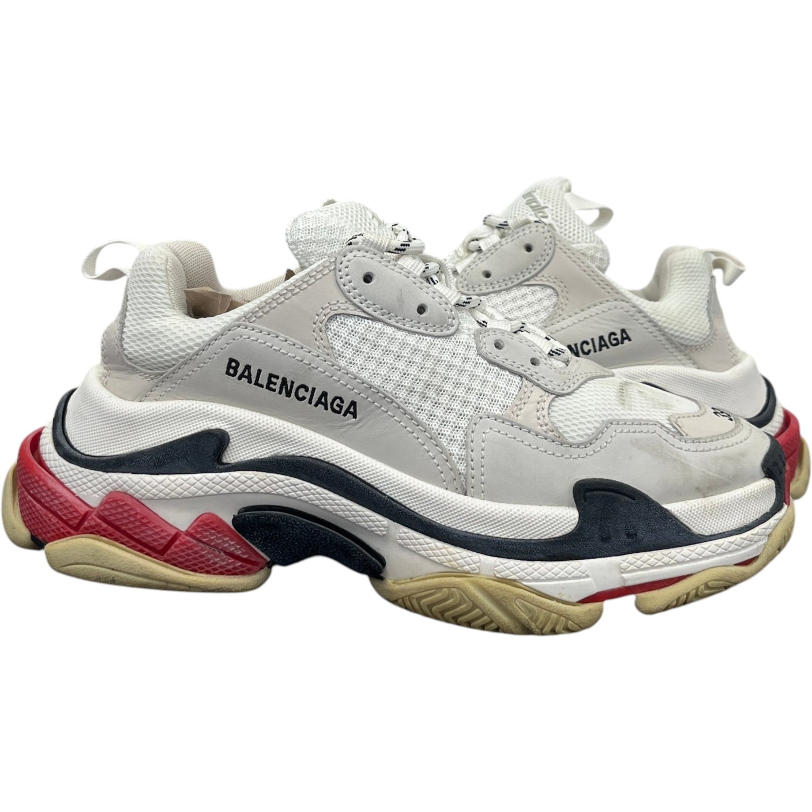 Women's Triple S Low Trainers White Size UK 6 / EU 39 - Photo 3