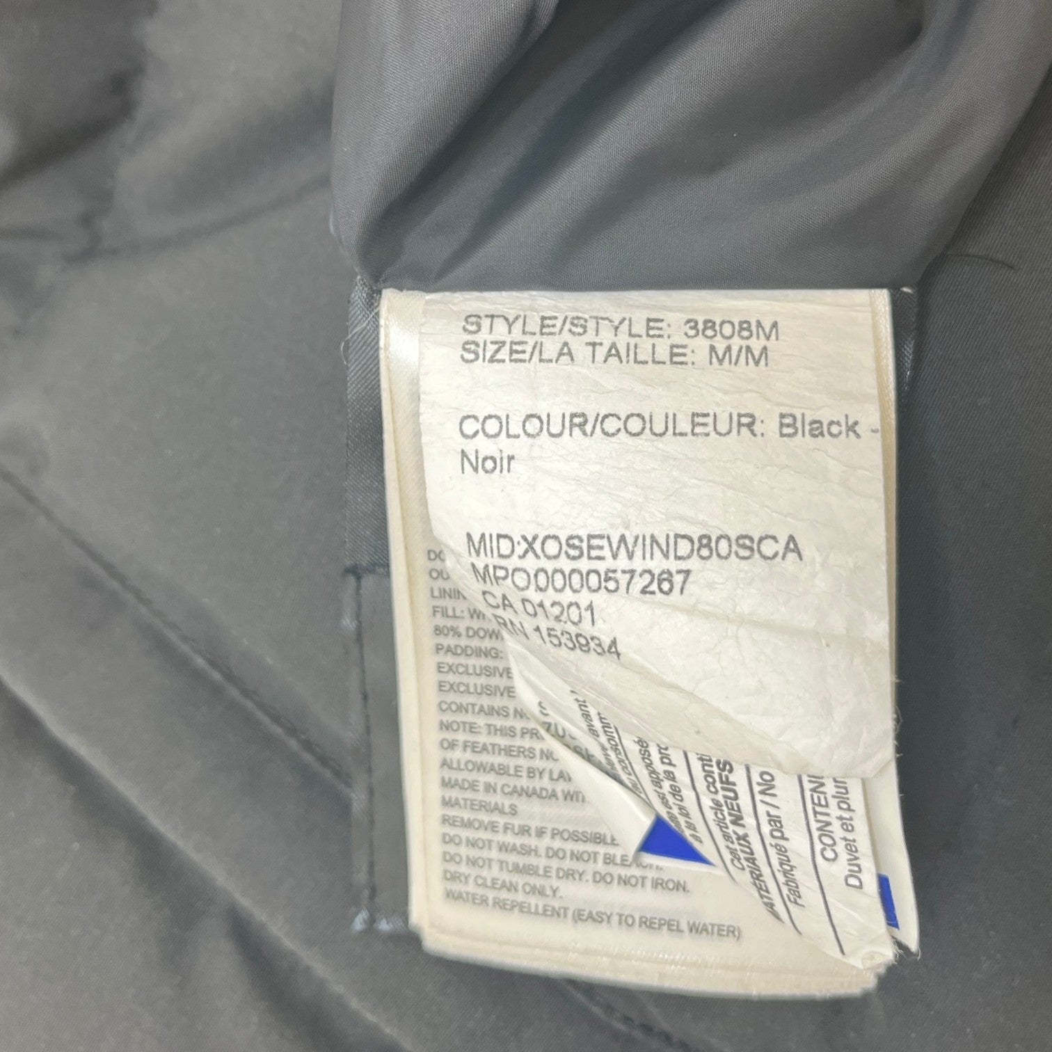 Men's Wyndham Parka Down Jacket Black Size M - Photo 8