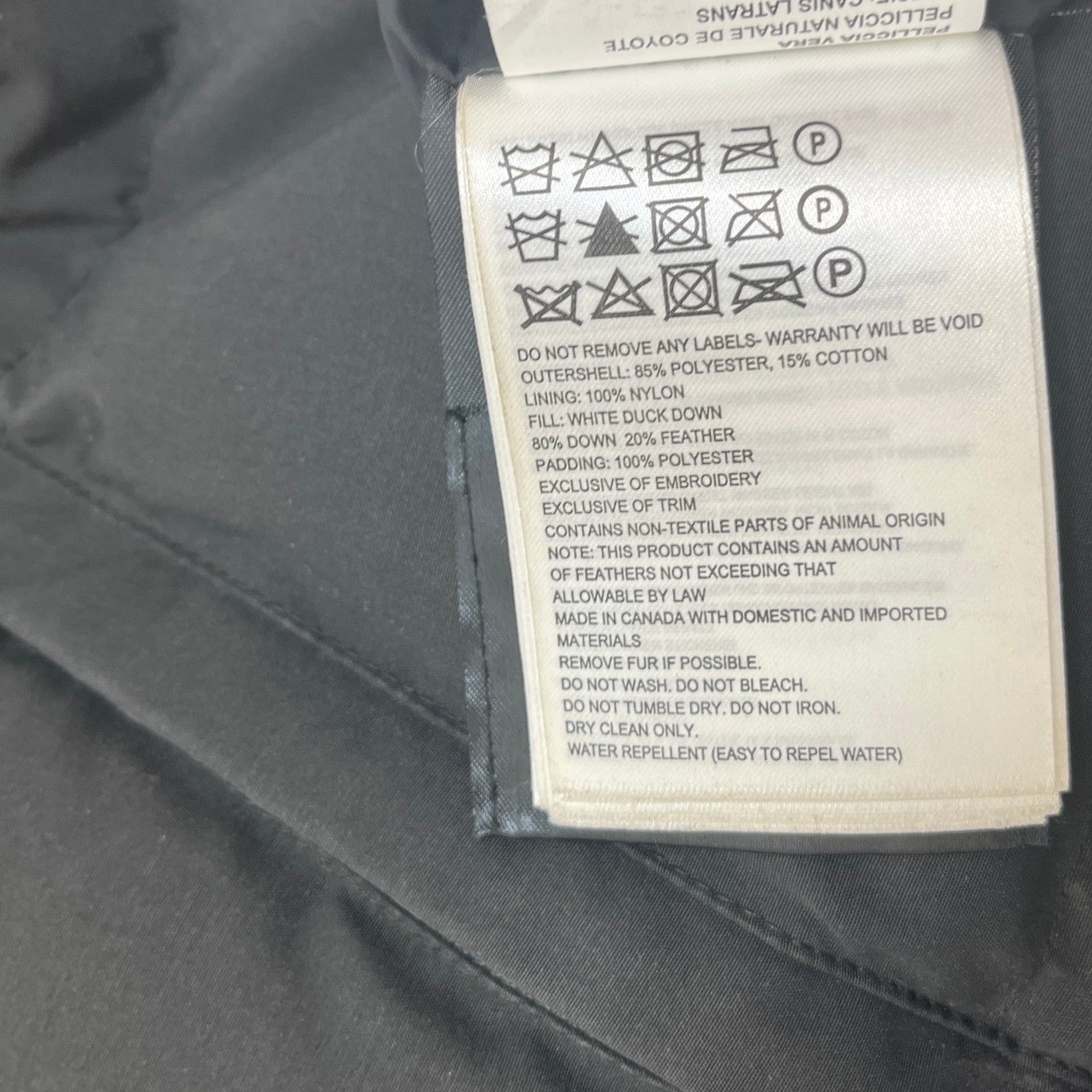 Men's Wyndham Parka Down Jacket Black Size M - Photo 9
