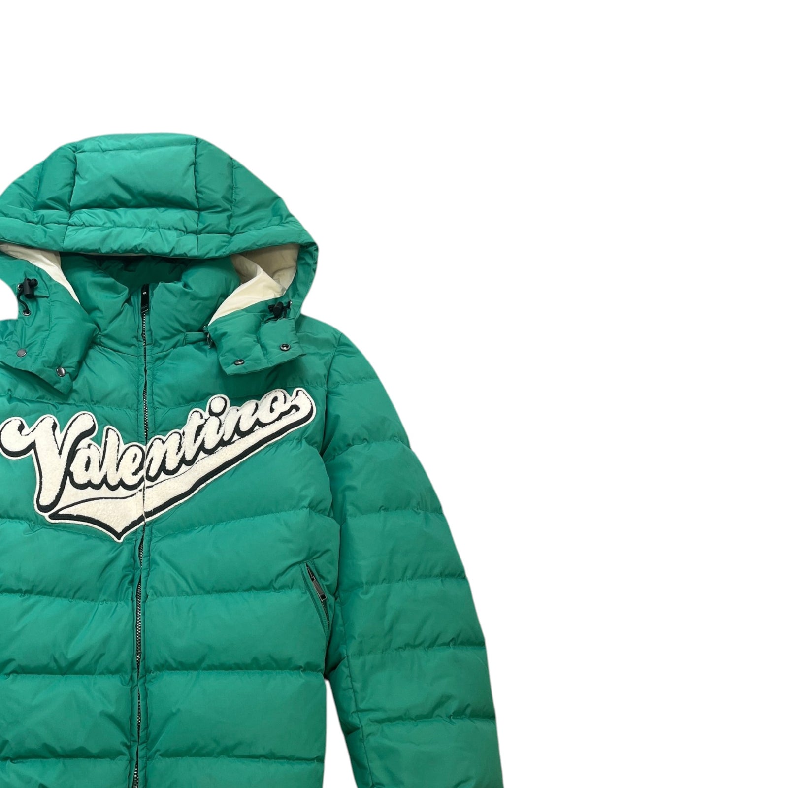 Men's Patch Logo Down Jacket Green Size IT 50 / L - Photo 3