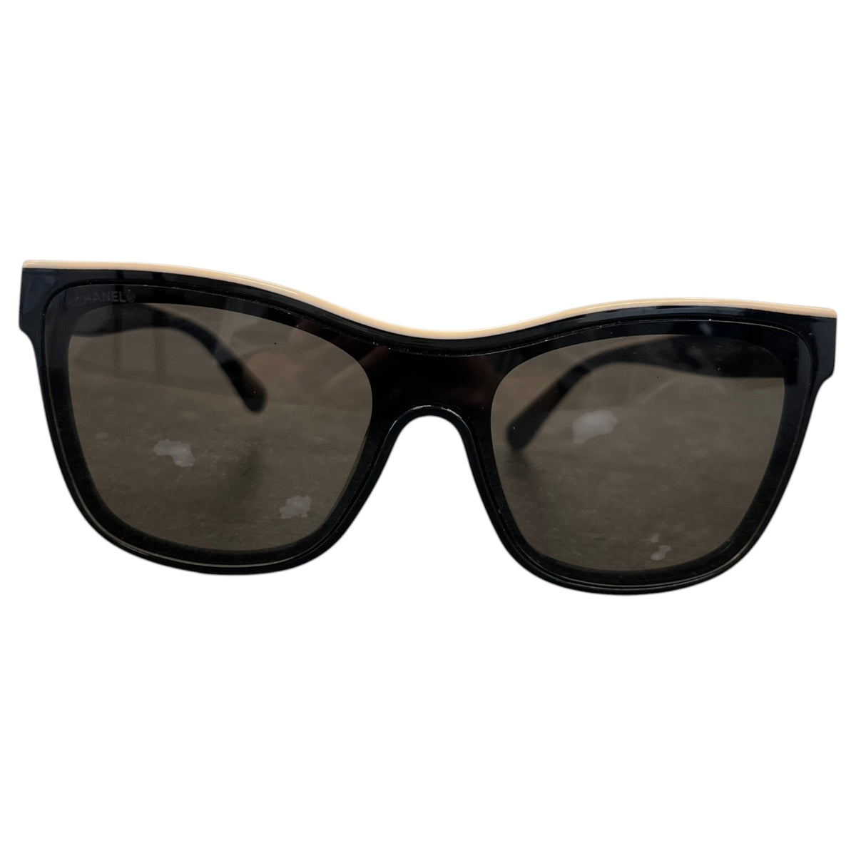 Women's Acetate Logo Shield Sunglasses Black - Photo 1