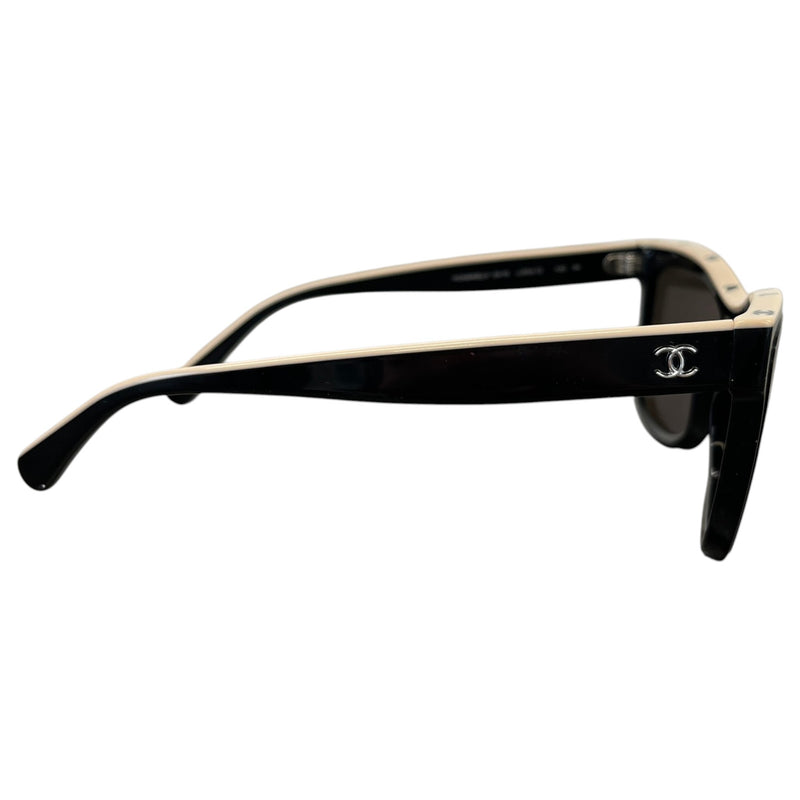 Women's Acetate Logo Shield Sunglasses Black