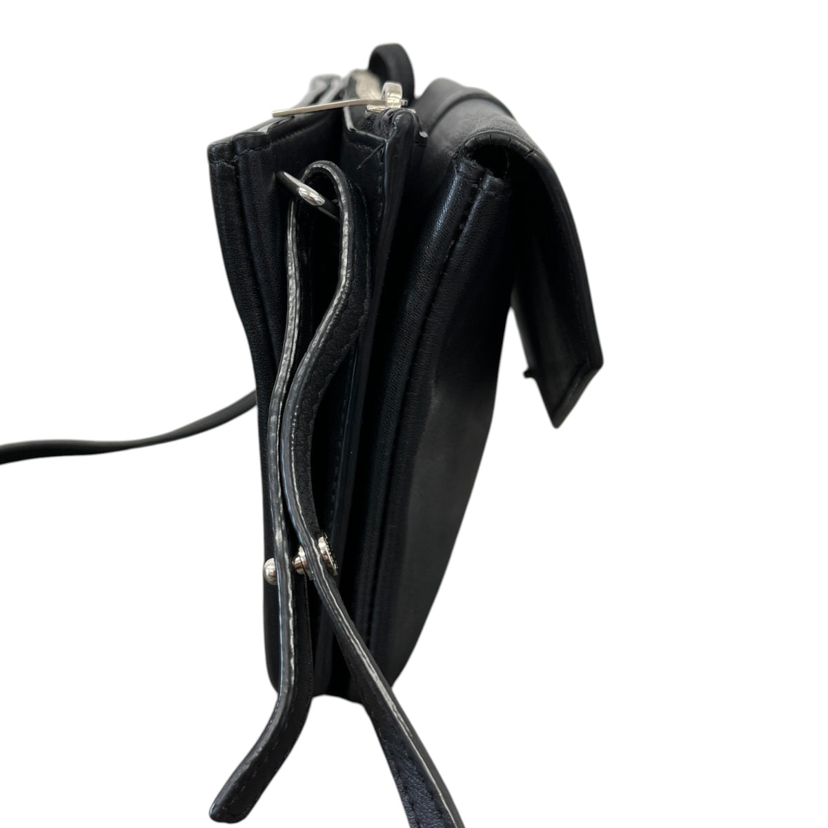 Women's Logo Tri-Pocket Crossbody Bag Black - Photo 6