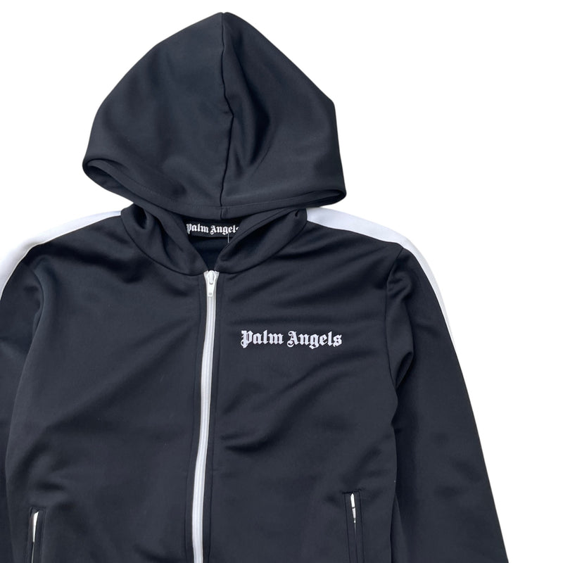 Men's Logo Print Track Jacket Black Size S