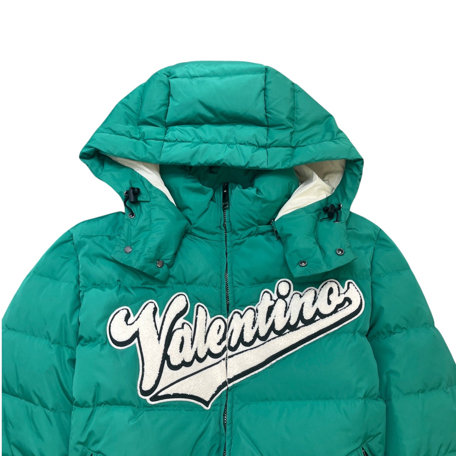 Men's Patch Logo Down Jacket Green Size IT 50 / L - Photo 6