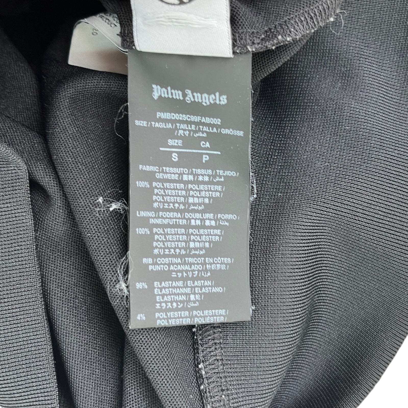 Men's Logo Print Track Jacket Black Size S - Photo 6
