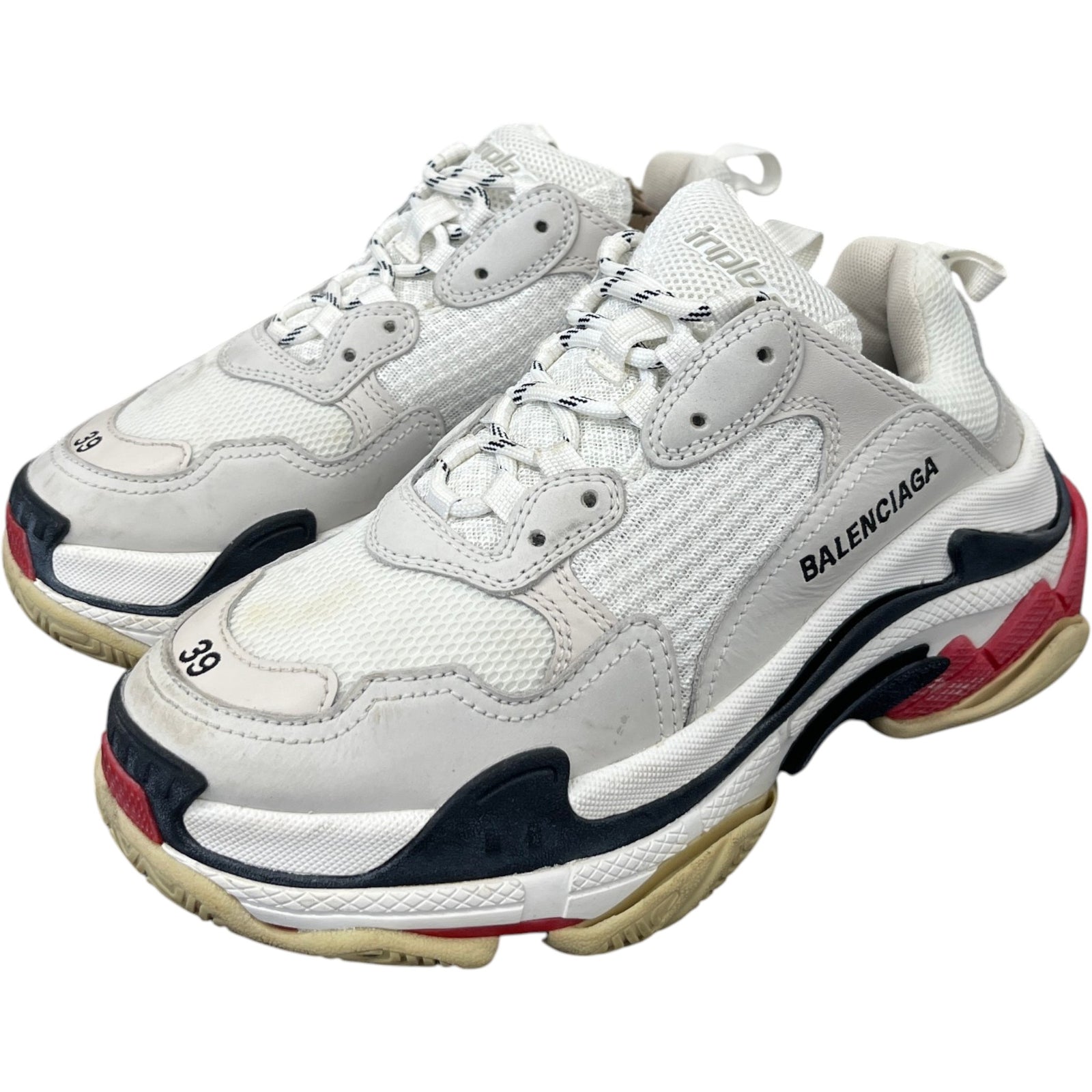 Women's Triple S Low Trainers White Size UK 6 / EU 39 - Photo 9
