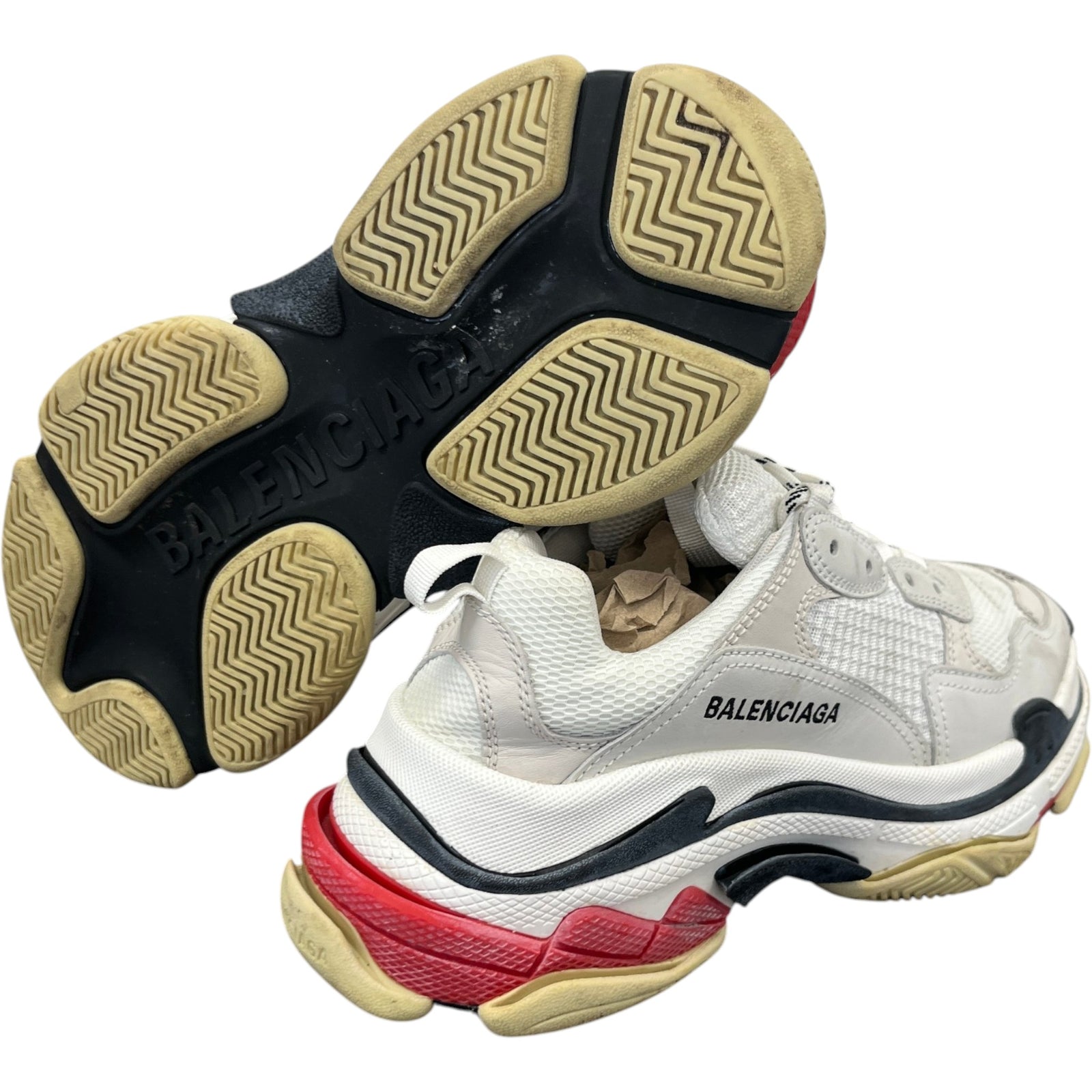 Women's Triple S Low Trainers White Size UK 6 / EU 39 - Photo 11