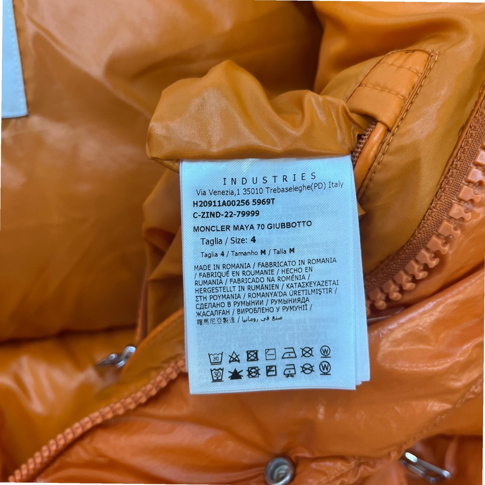 Men's Maya Down Jacket Orange Size 4 / XL - Photo 8