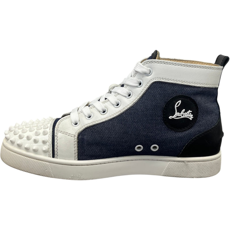 Men's Louis Spikes Flat High Trainers Navy Size UK 6 / EU 40