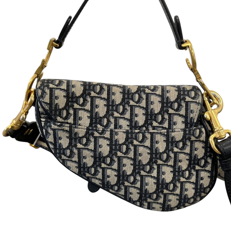 Women's Oblique Mini Saddle Handbag Navy