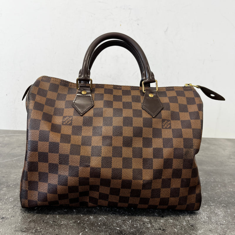 Women's Damier Ebene Speedy 30 Bag Brown