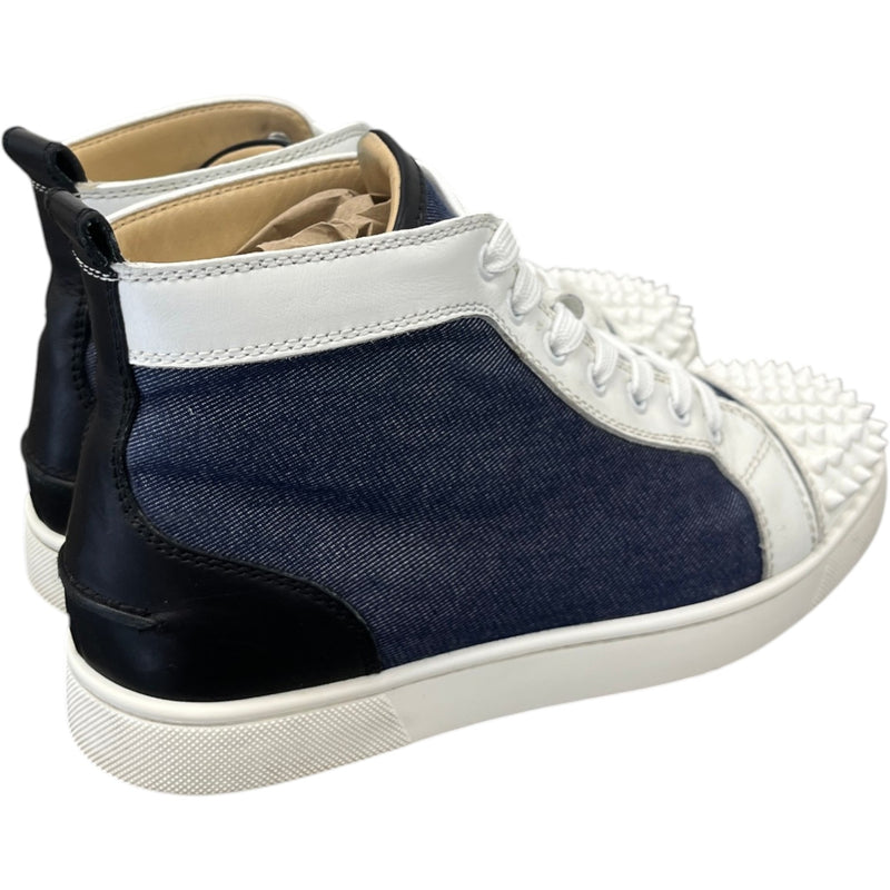 Men's Louis Spikes Flat High Trainers Navy Size UK 6 / EU 40