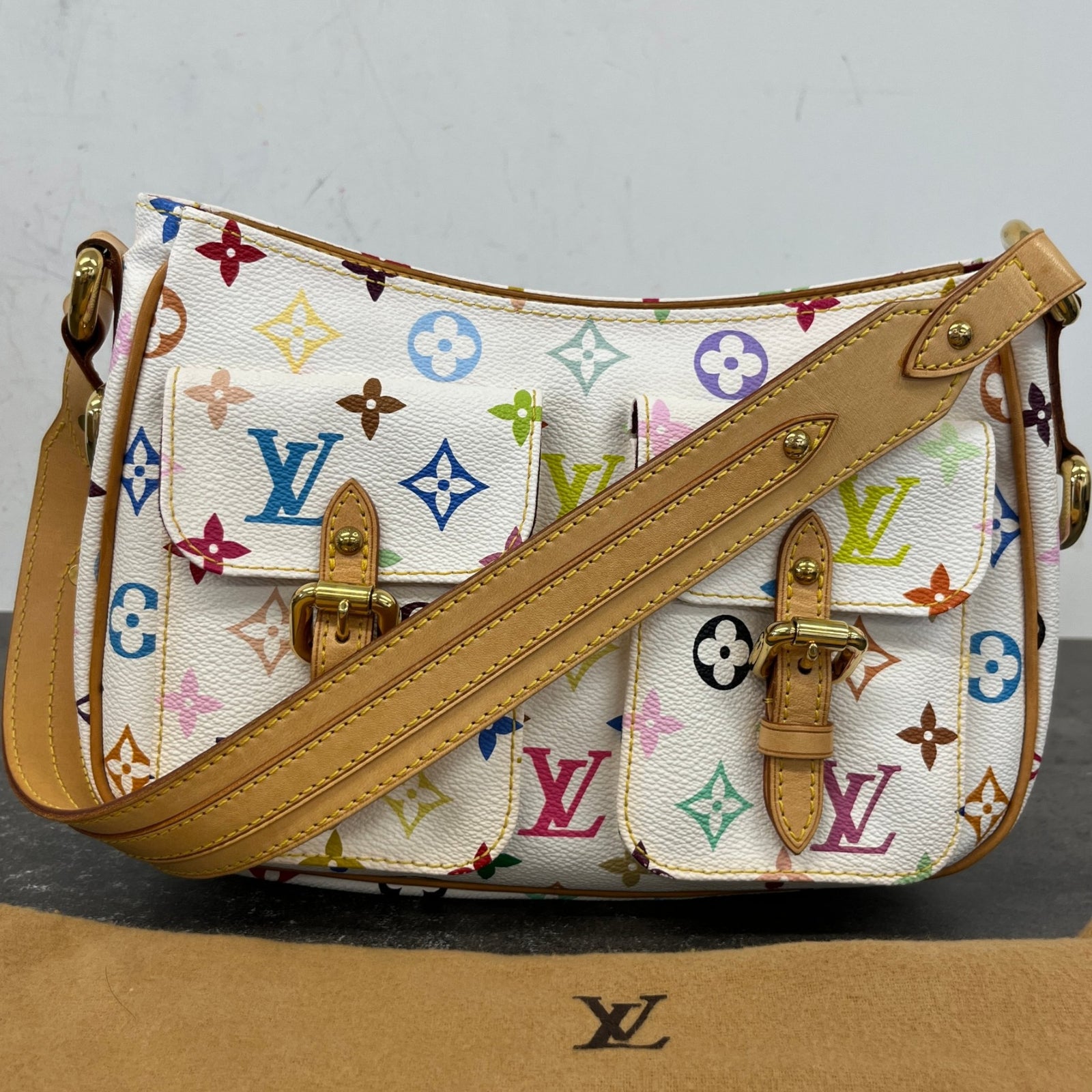 Women's Monogram Multicolore Lodge Pm Bag White - Photo 14