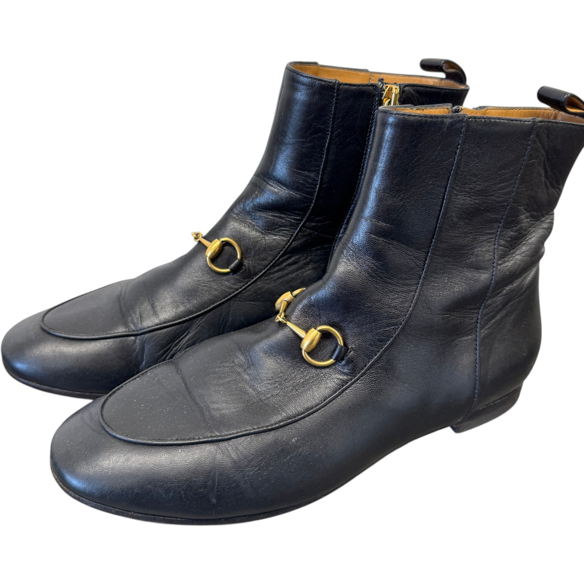 Women's Horsebit Jordaan Boots Black Size UK 4.5 / EU 37.5 - Photo 7