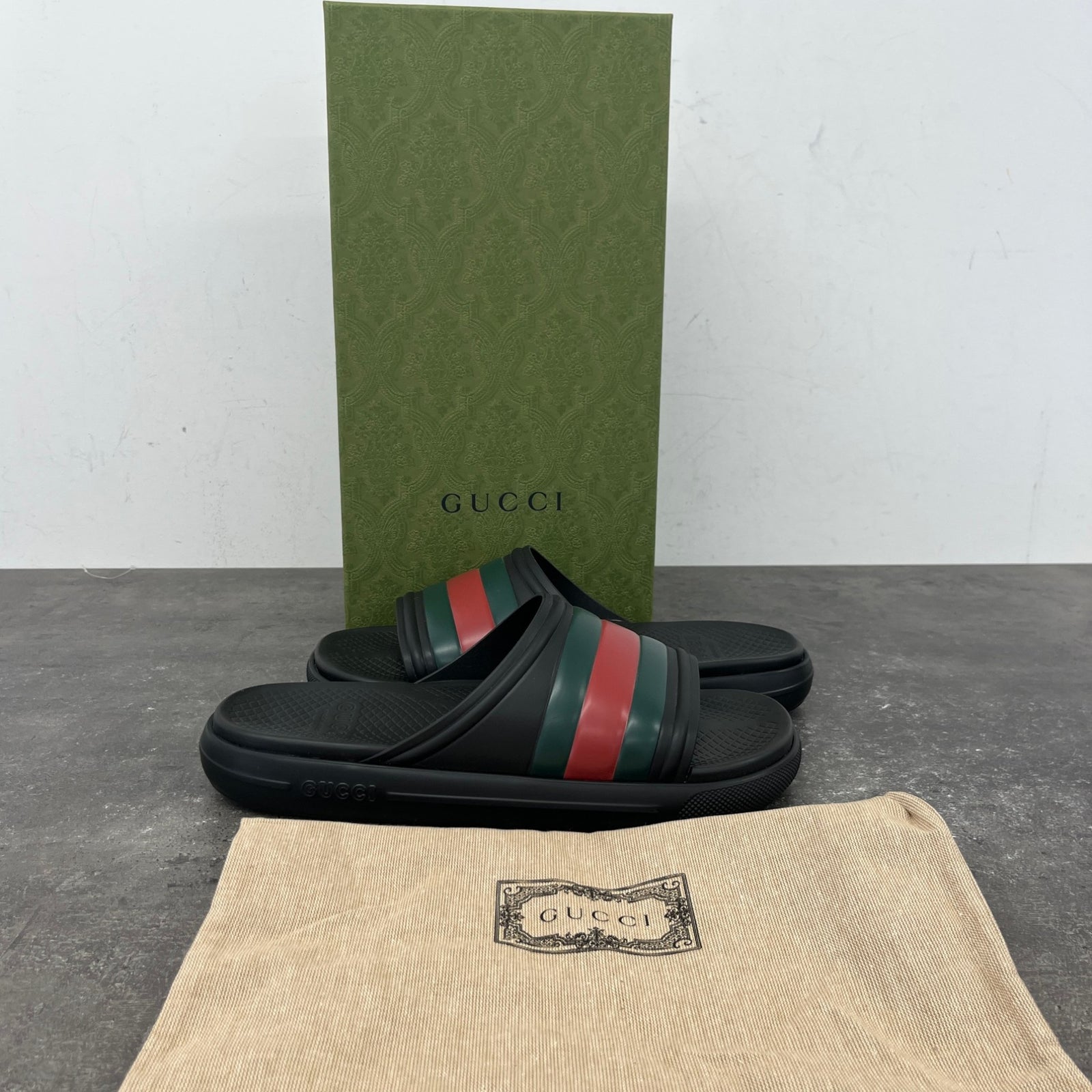 Men's Web Slides Black Size UK 10 / EU 44 - Photo 11