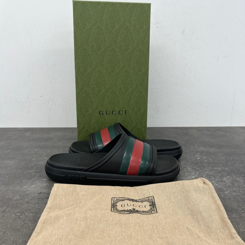Men's Web Slides Black Size UK 10 / EU 44