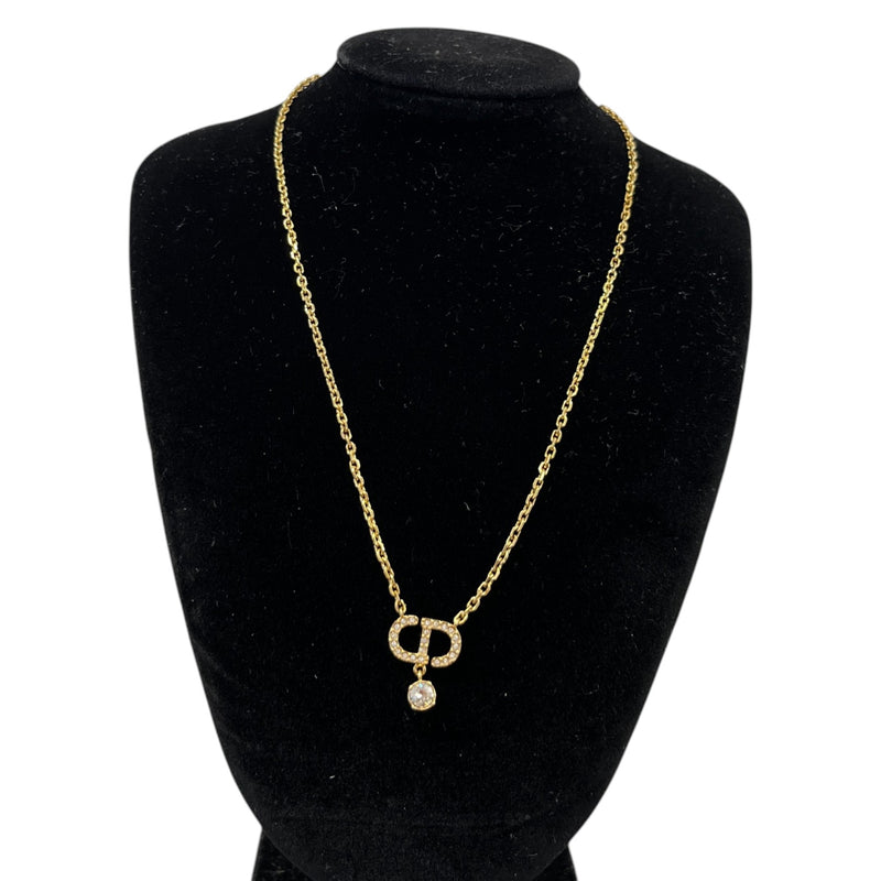 Women's CD Diamond Necklace Gold