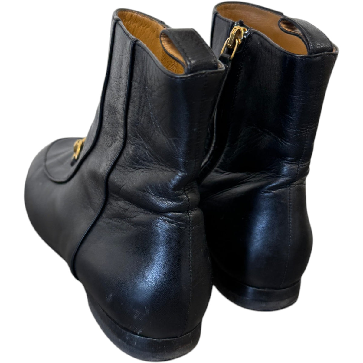 Women's Horsebit Jordaan Boots Black Size UK 4.5 / EU 37.5 - Photo 8