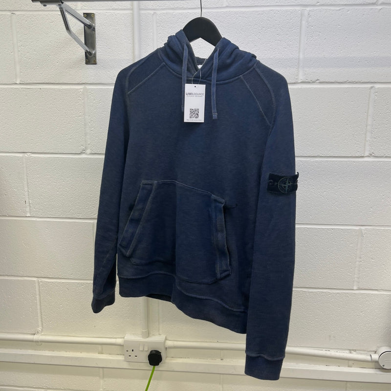 Men's Dust Applique Logo Hoodie Blue Size S