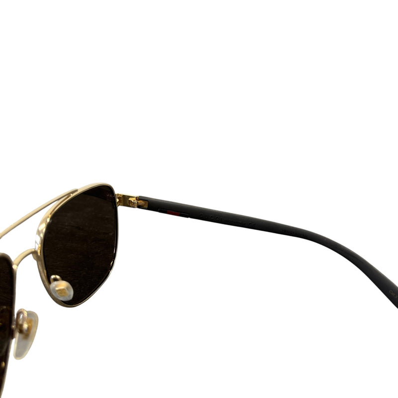 Men's GG0422S 003 Aviator Sunglasses Gold