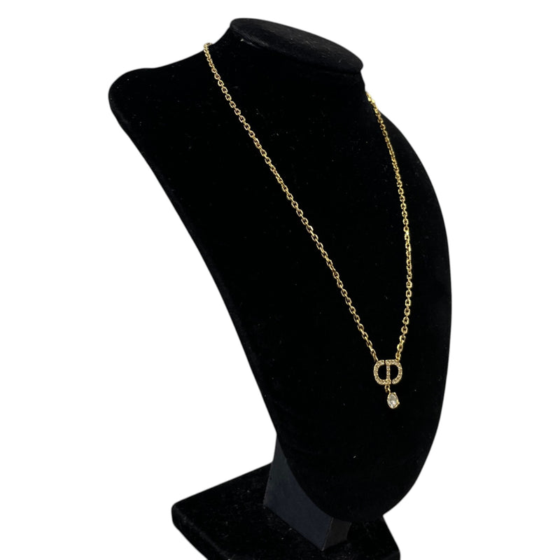 Women's CD Diamond Necklace Gold