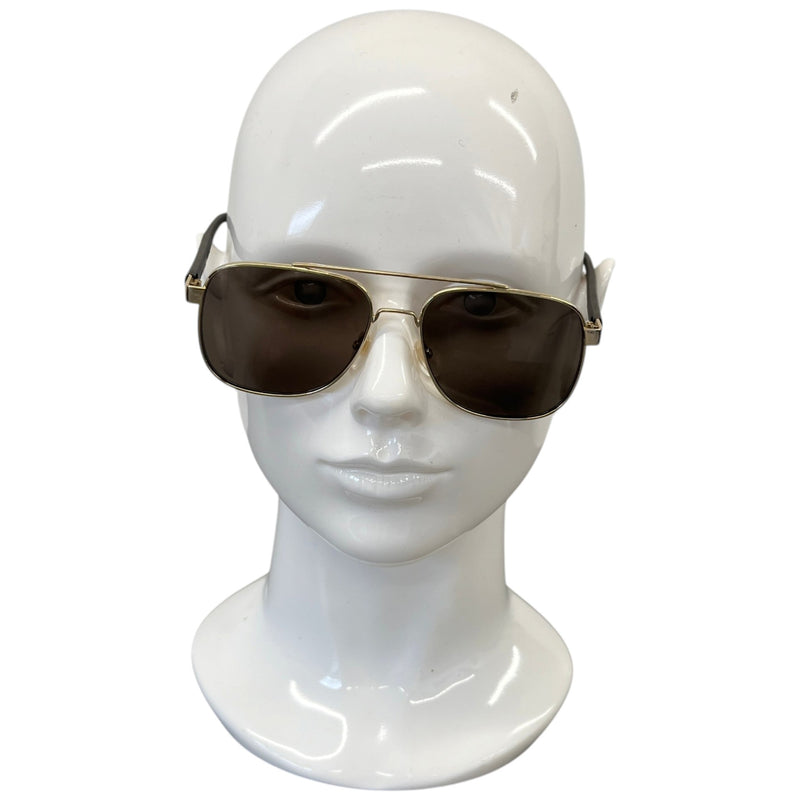 Men's GG0422S 003 Aviator Sunglasses Gold