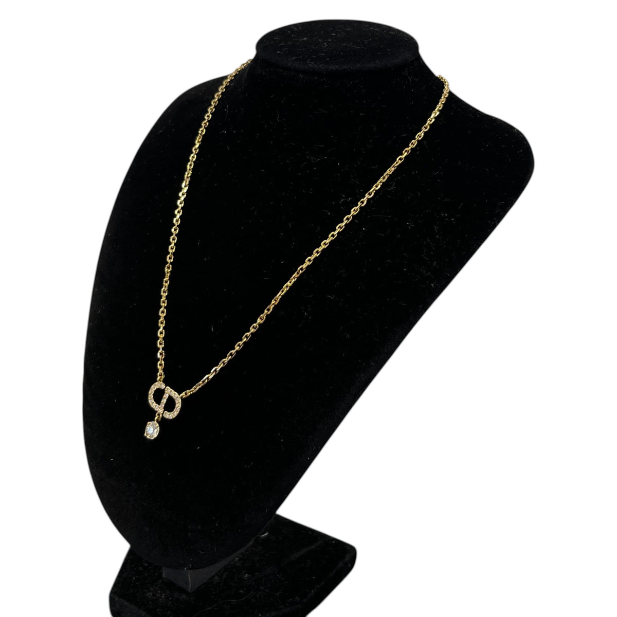 Women's CD Diamond Necklace Gold - Photo 6