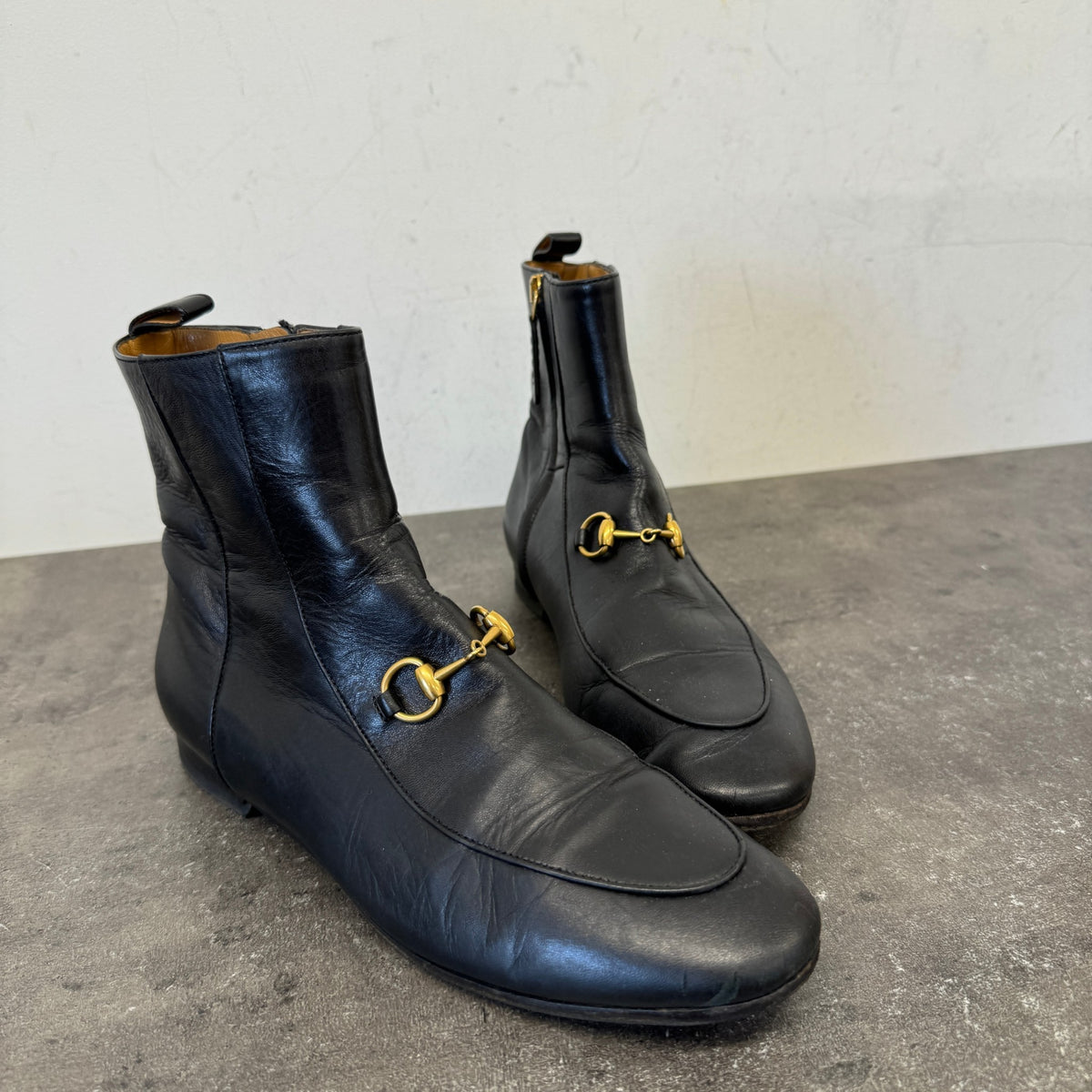 Women's Horsebit Jordaan Boots Black Size UK 4.5 / EU 37.5 - Photo 10