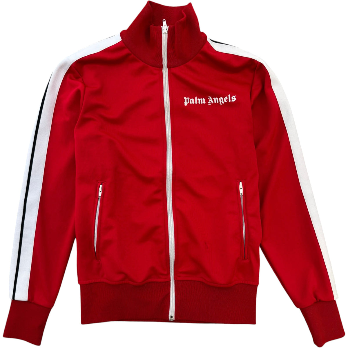 Men's Logo Print Track Jacket Red Size XS - Photo 1
