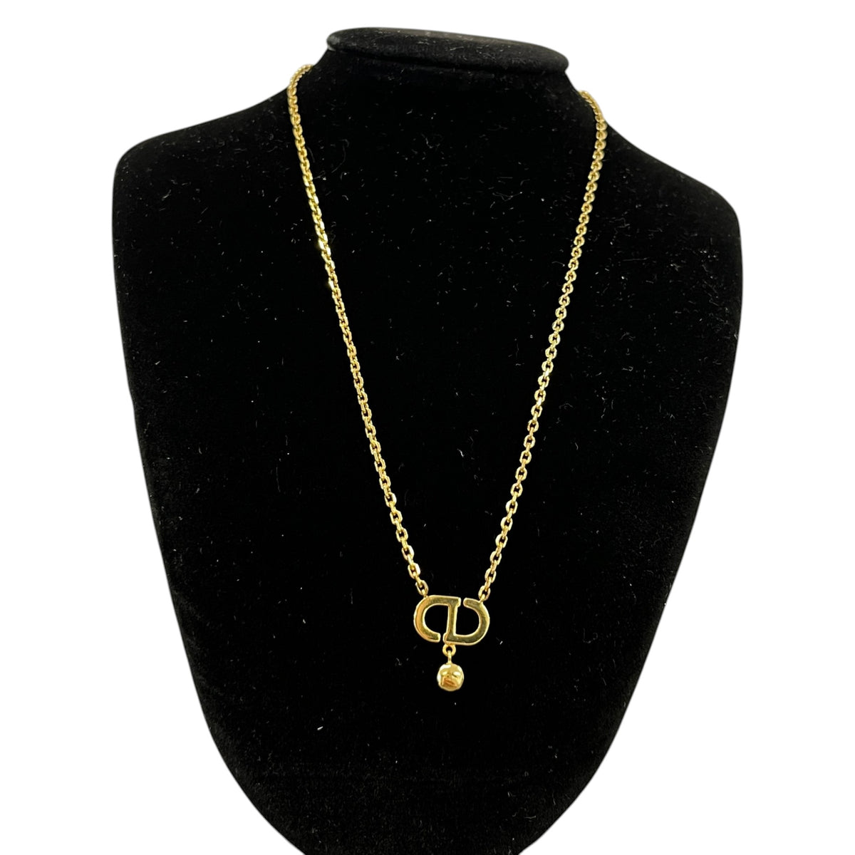 Women's CD Diamond Necklace Gold - Photo 7