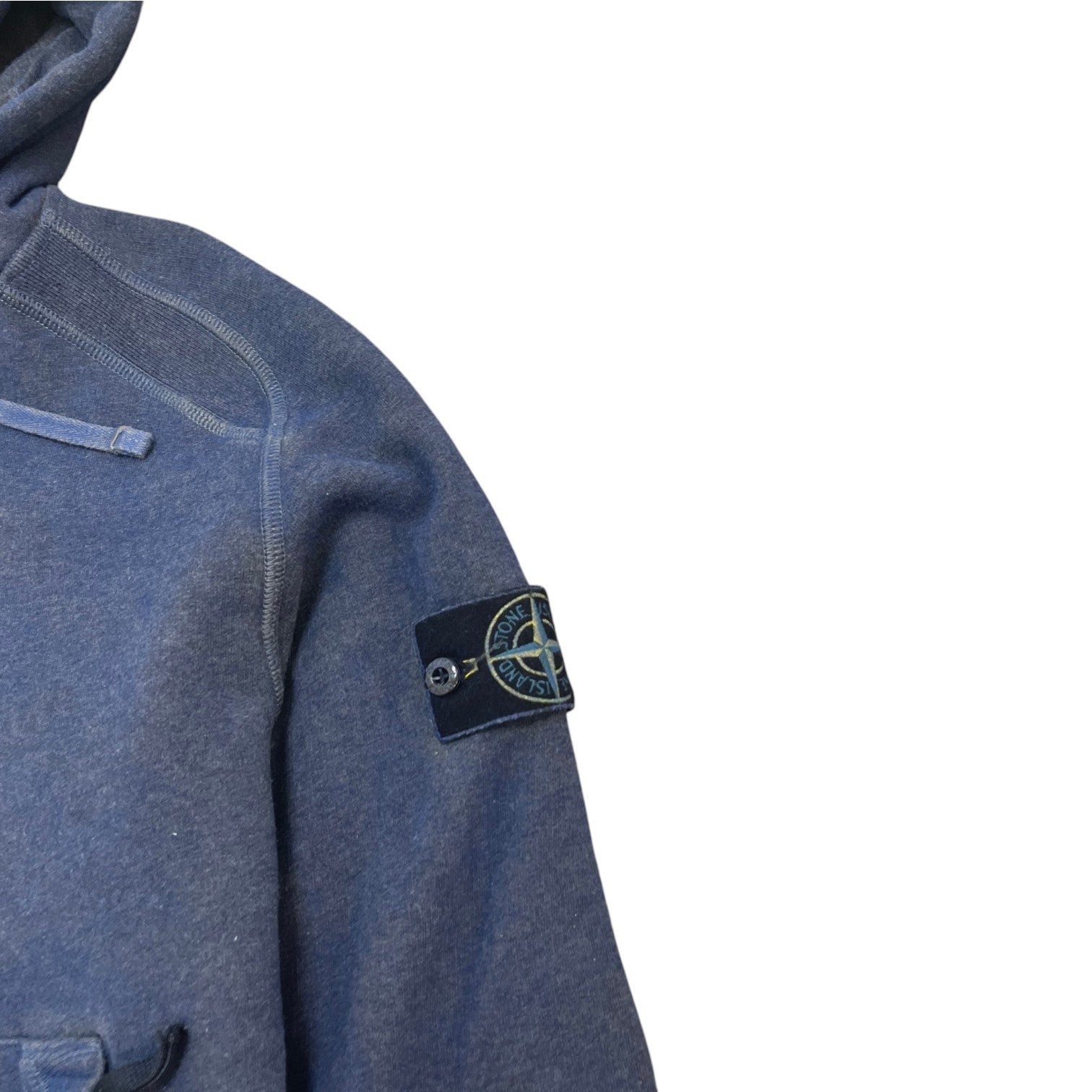 Men's Dust Applique Logo Hoodie Blue Size S - Photo 5