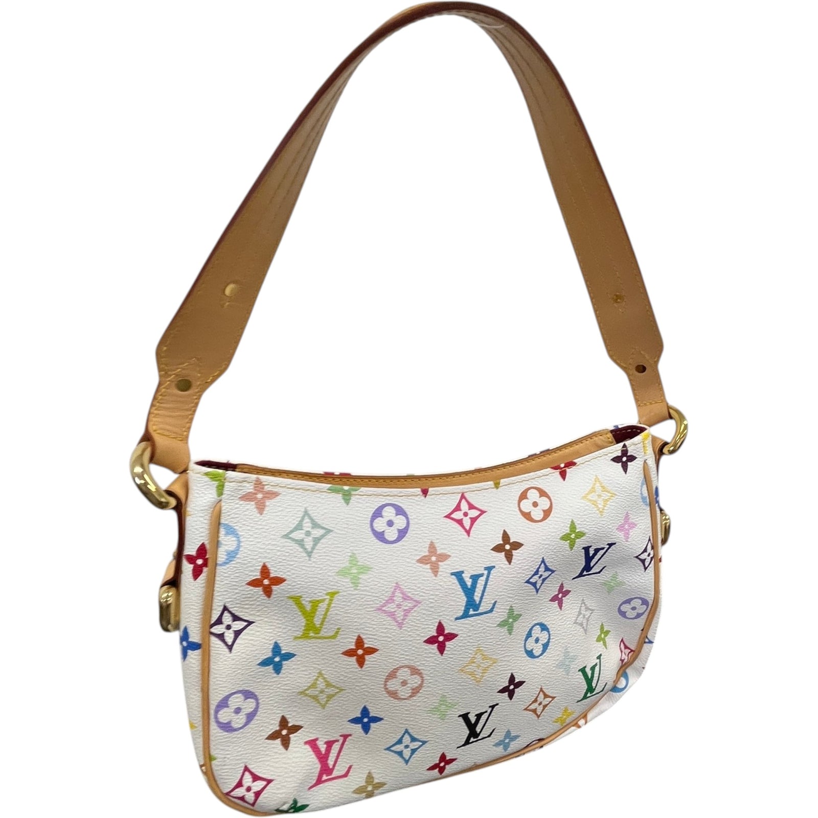 Women's Monogram Multicolore Lodge Pm Bag White - Photo 10