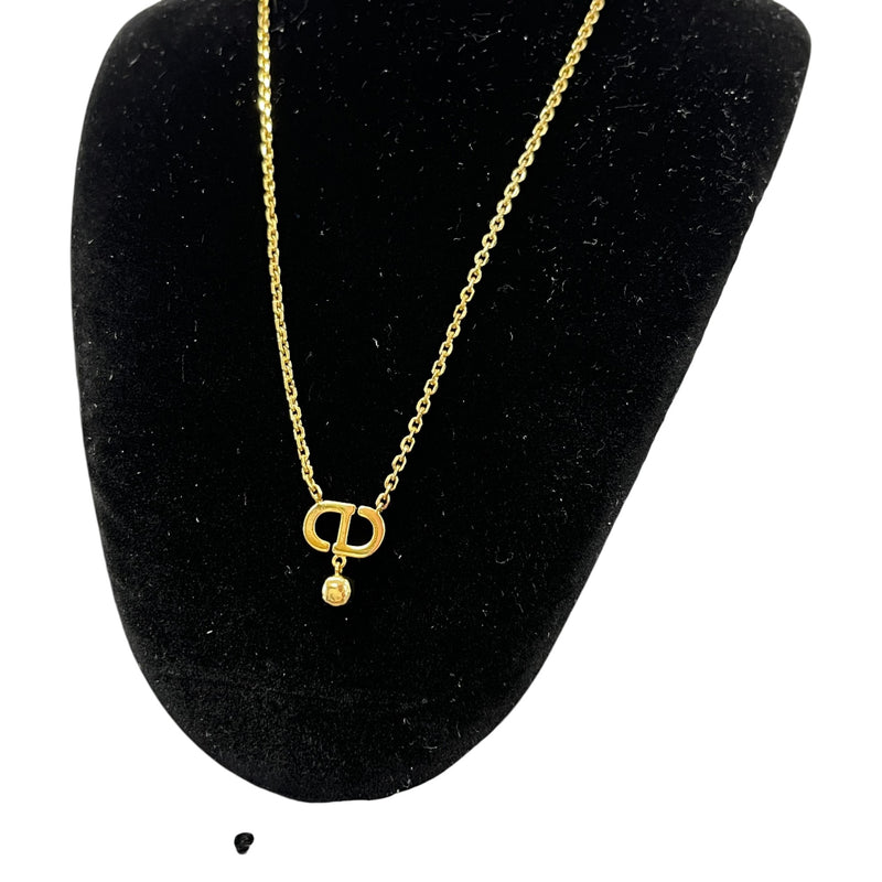 Women's CD Diamond Necklace Gold
