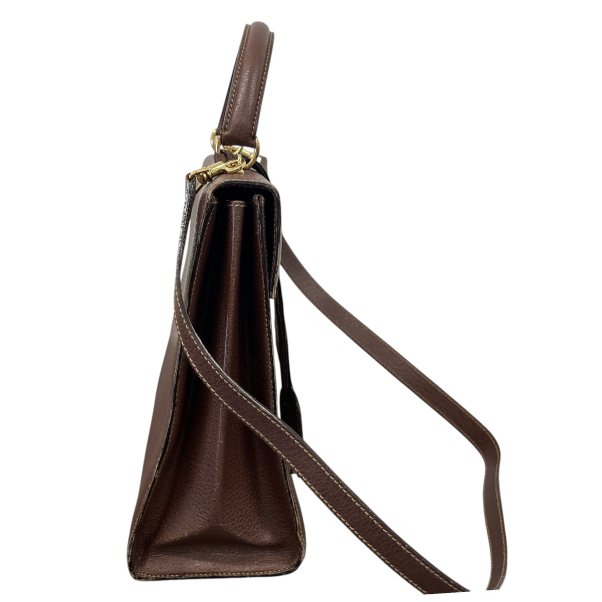 Women's Lady Lock Handbag Brown - Photo 7