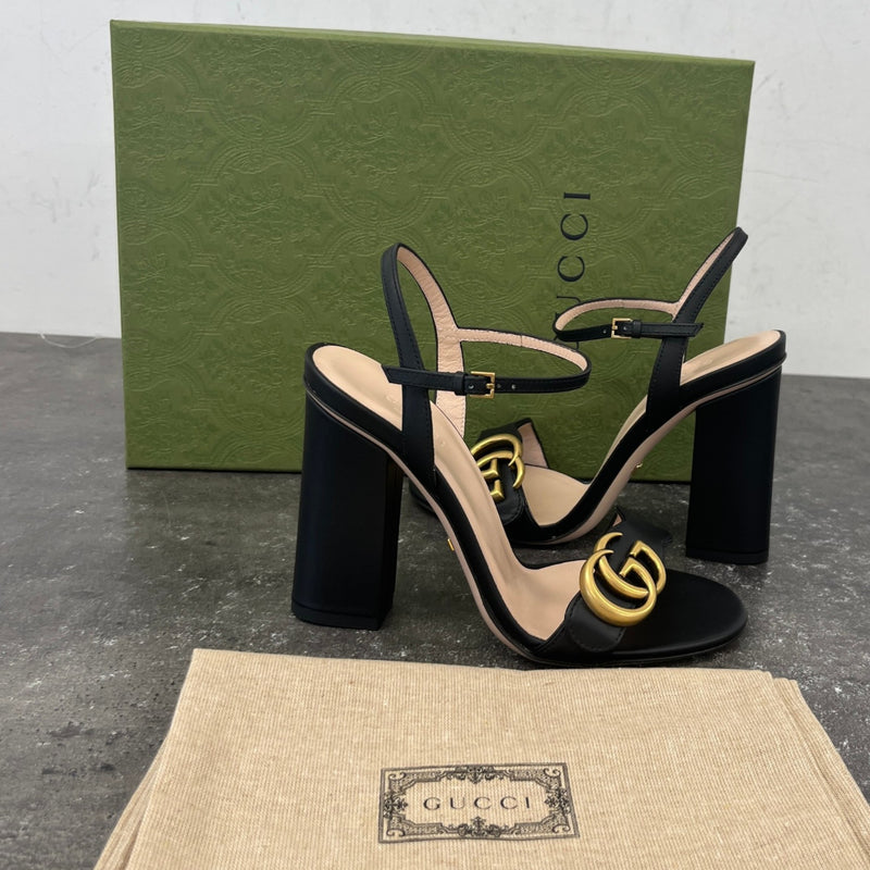 Women's GG Marmont Heels Black Size UK 2 / EU 35
