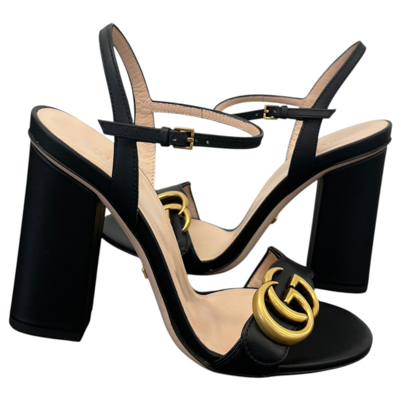 Women's GG Marmont Heels Black Size UK 2.5 / EU 35.5
