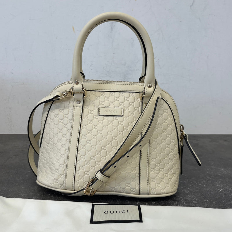 Women's Mini Microguccissima Bag Cream