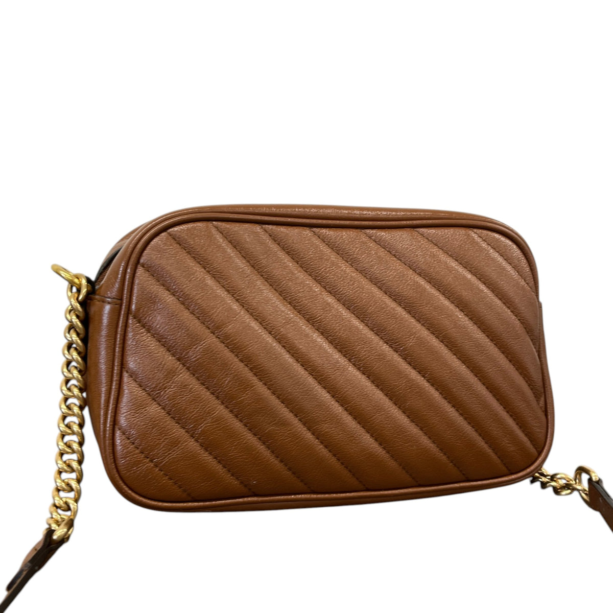 Women's GG Marmont Camera Crossbody Bag Brown - Photo 8