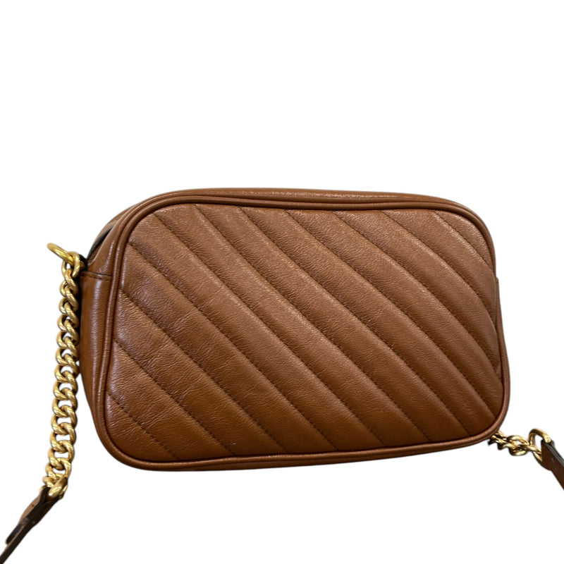 Women's GG Marmont Camera Crossbody Bag Brown