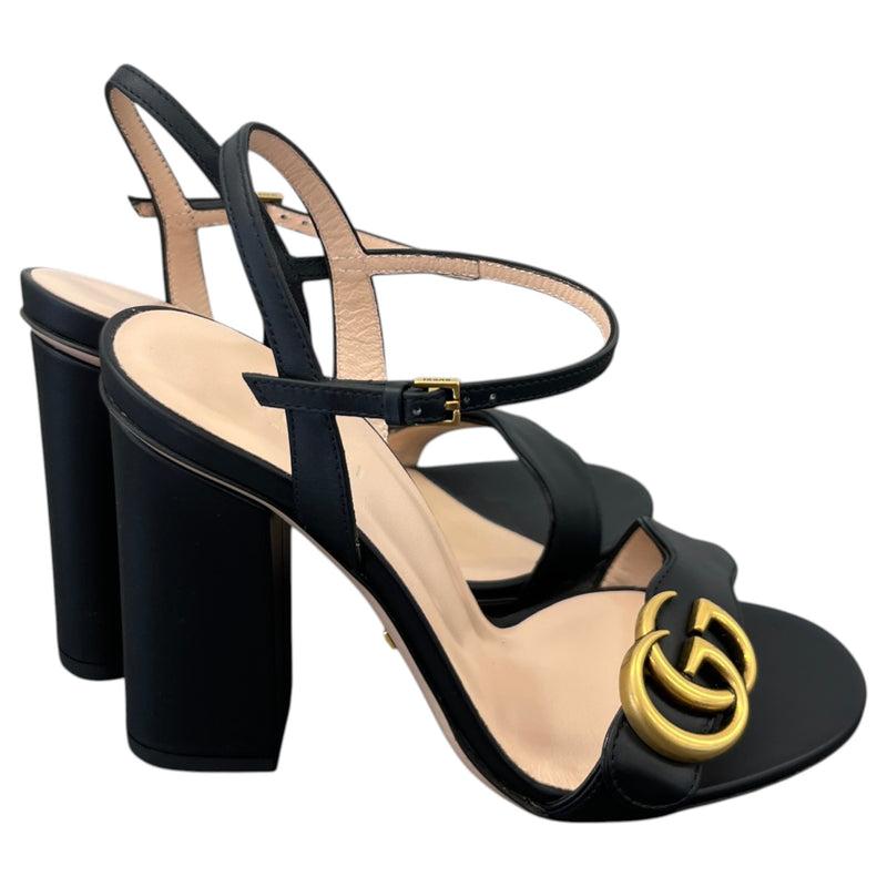 Women's GG Marmont Heels Black Size UK 2.5 / EU 35.5