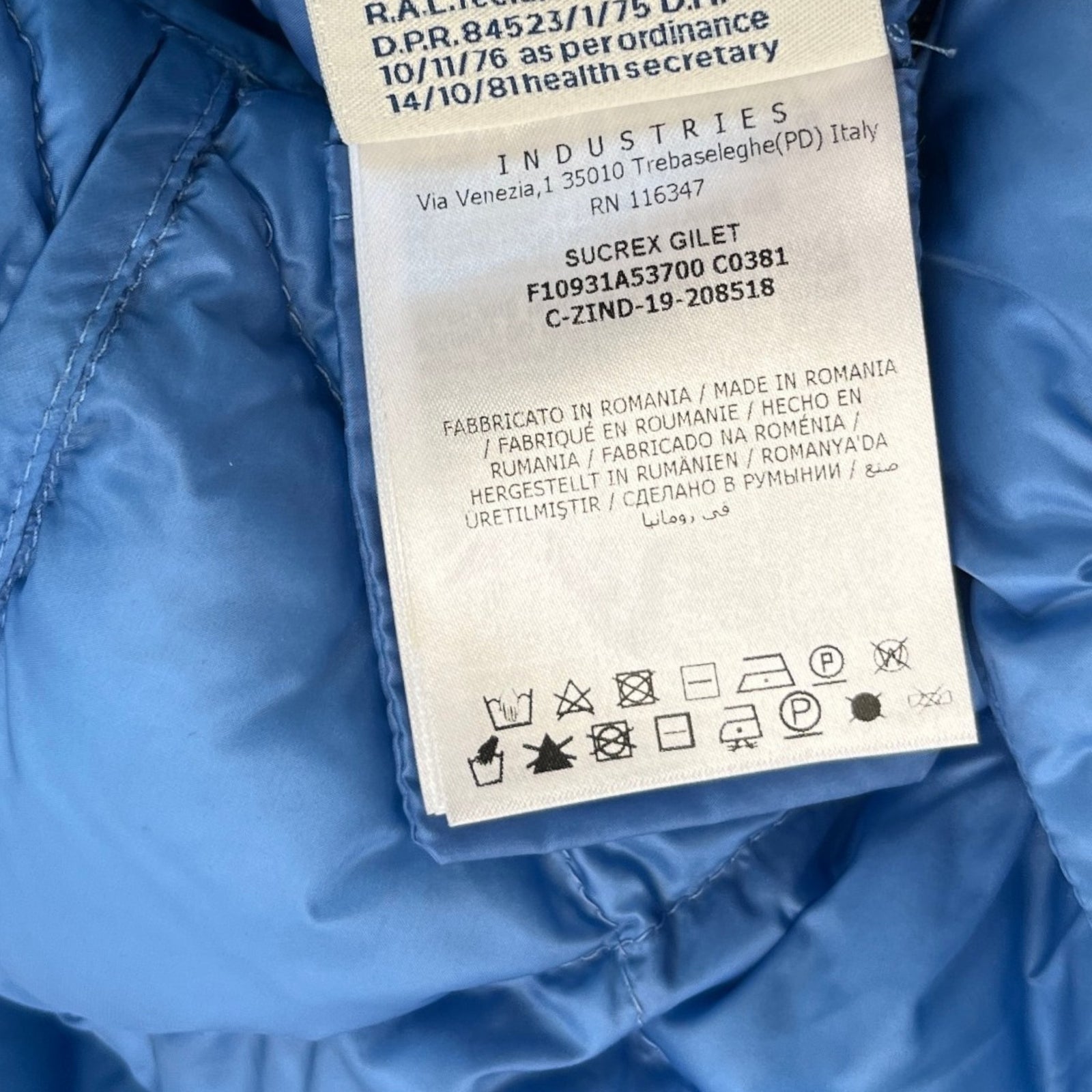 Women's Sucrex Gilet Blue Size 1 / UK 10 - Photo 10