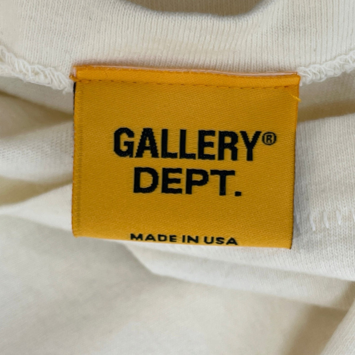 Men's French Logo Long Sleeve T-Shirt Cream Size M - Photo 6