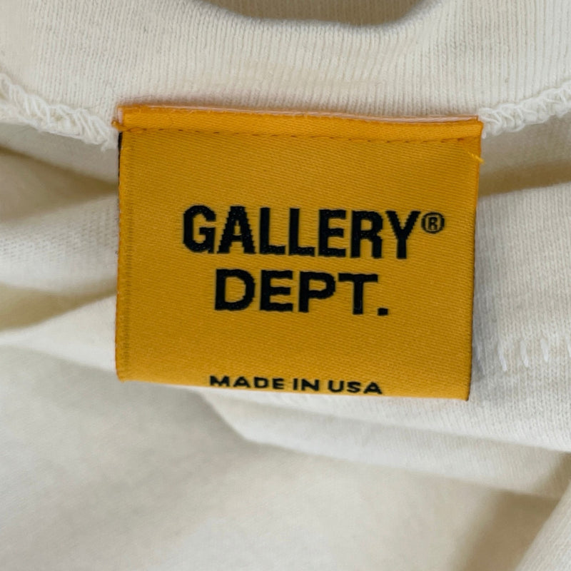 Men's French Logo Long Sleeve T-Shirt Cream Size M
