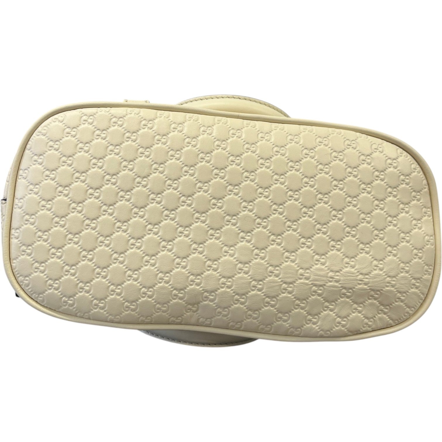 Women's Mini Microguccissima Bag Cream - Photo 9