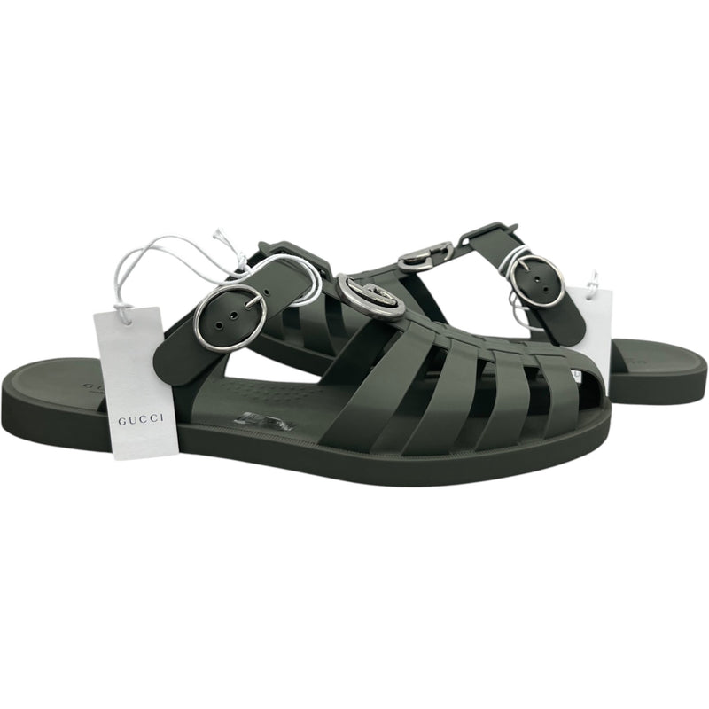 Men's GG Marmont Sandals Khaki Size UK 10 / EU 44